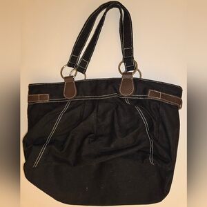 Vintage Old Navy Cotton Black Shoulder Bag